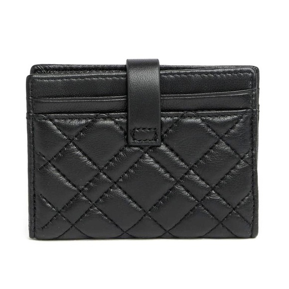 Kurt Geiger Wallet!Lambskin leather compact black Kurt lining NWOT UNISEX LUXURY - Picture 2 of 4